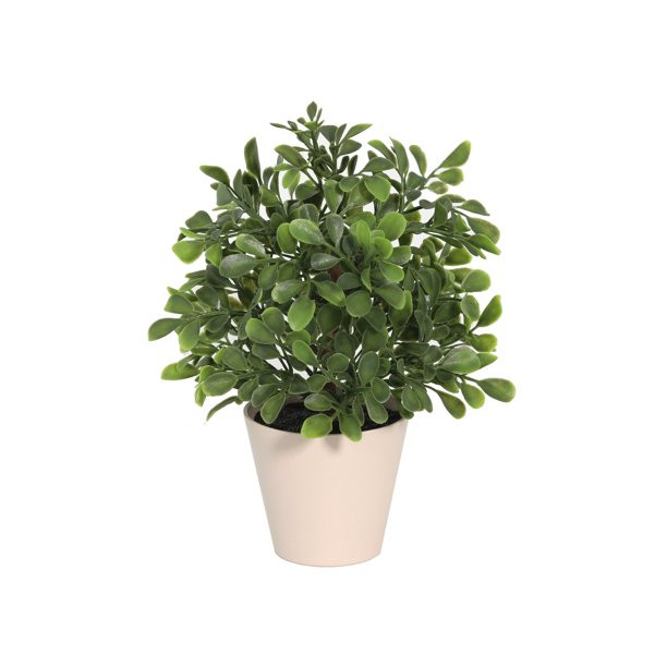 Mainstays 9" Artificial Boxwood Plant in Tan Planter Pot - Walmart.com | Walmart (US)