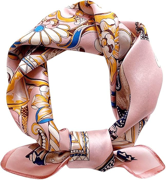 MEISEE Mulberry Silk Scarfs Women Small Square Scarf 21" x 21" Breathable Lightweight Neckerchief... | Amazon (US)