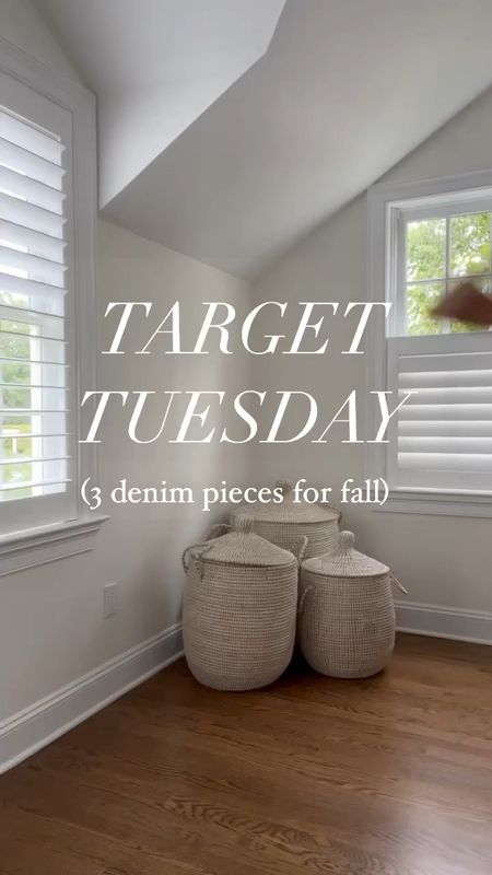 Target Tuesday: styling 3 denim pieces for fall #ad 🍂 which piece would you wear?! 

@Target is having a Labor Day sale on select women’s clothing & accessories this weekend and they’re giving us early online access to shop the sale! Use code EARLY20 for 20% off select items until 8/31 #TargetPartner @TargetStyle 