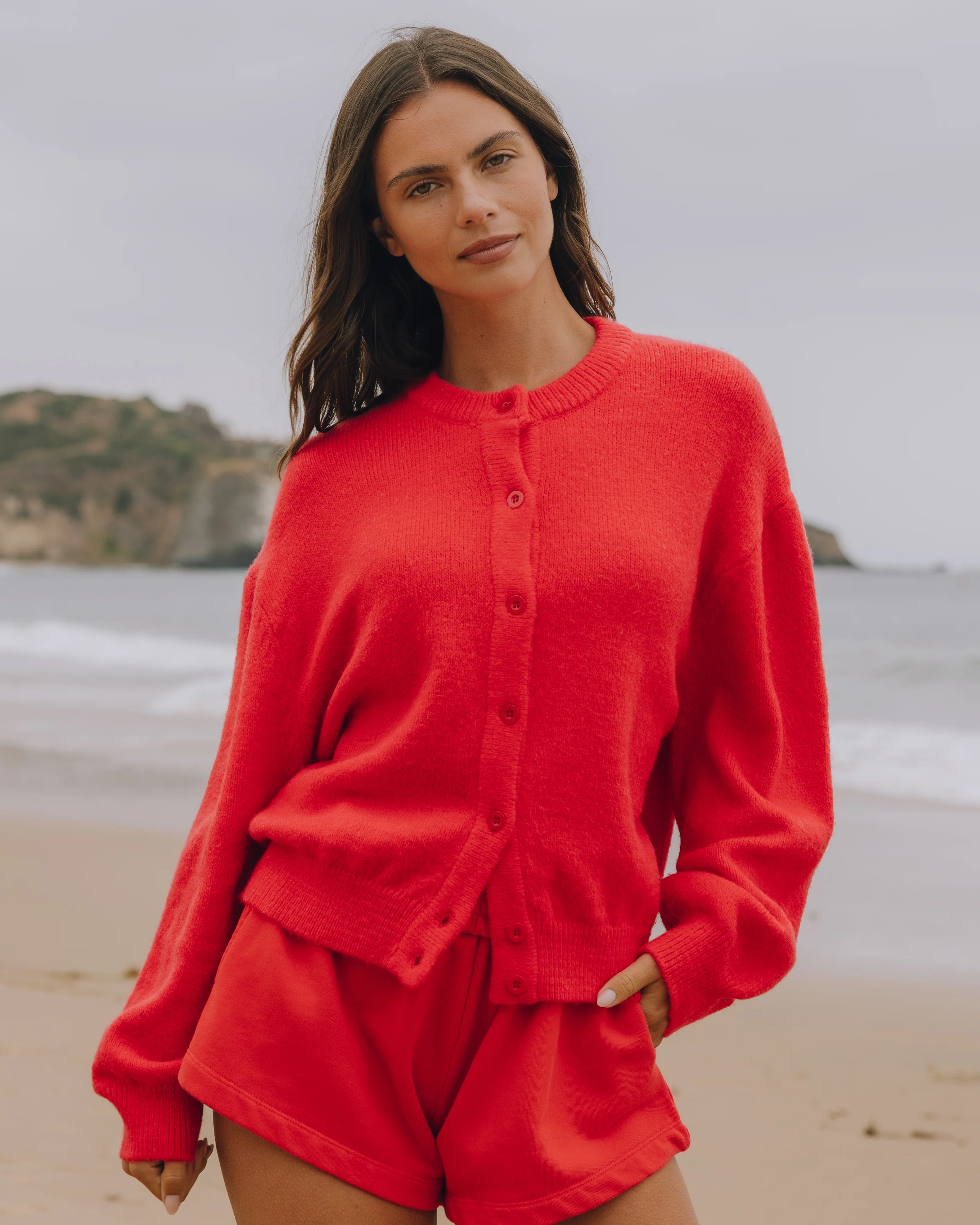 Button Up Sweater - Heart | Daily Drills LLC