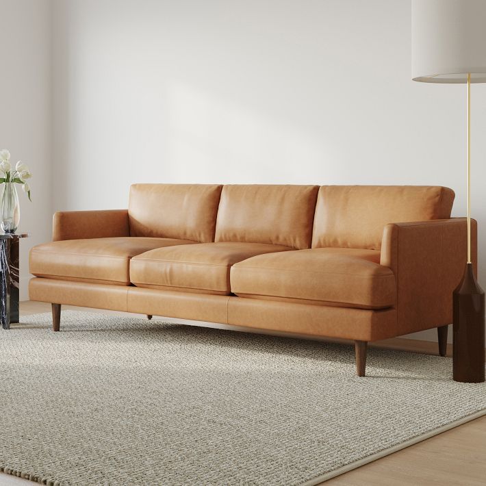 Haven Loft Leather Sofa (76"–86") | West Elm (US)