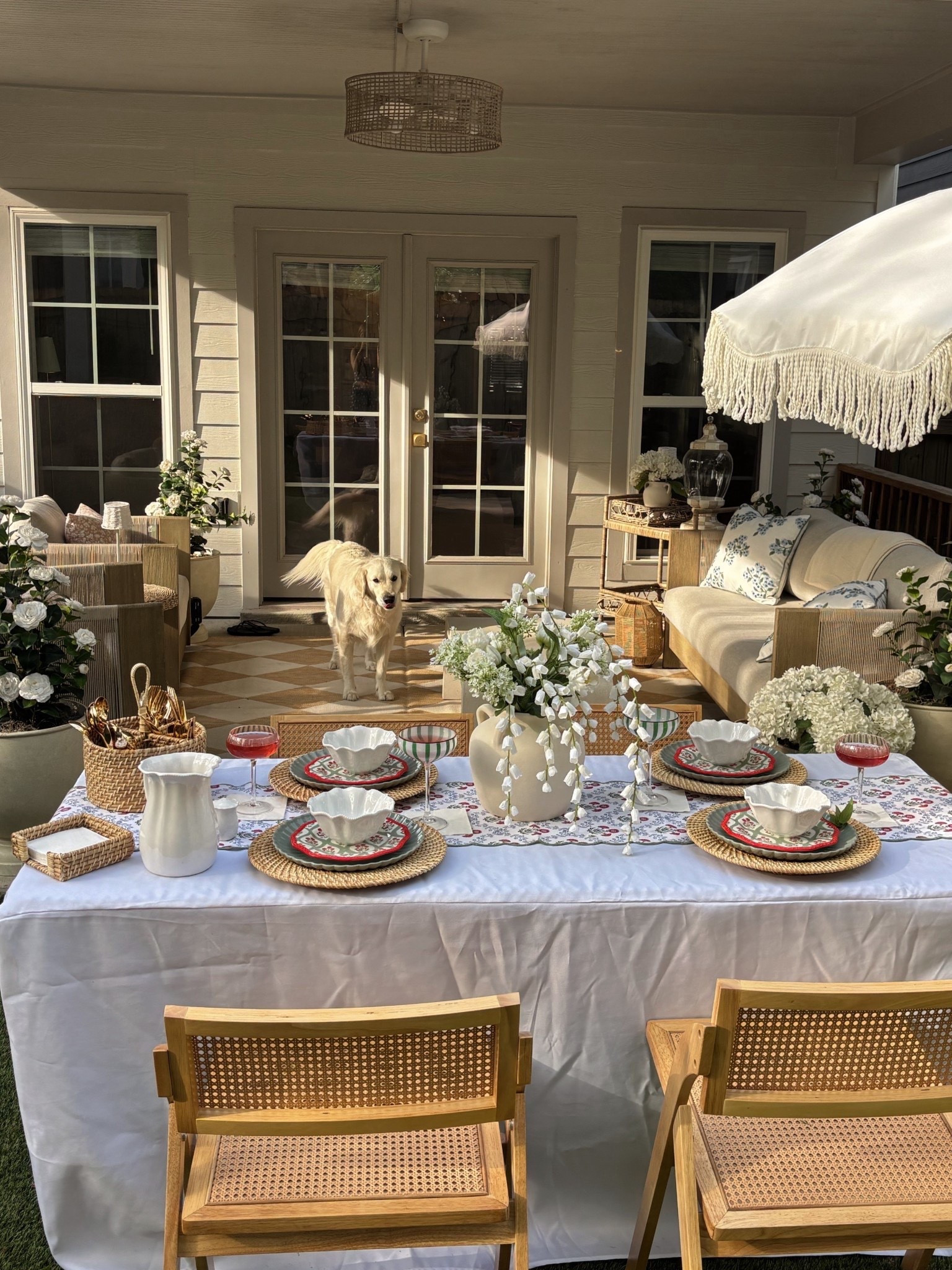 Outdoor hosting faves for spring and summer 🩵 nights like these are the best!! 




cozy outdoor vibes, summer hosting aesthetic, Nancy Meyers inspired outdoor, elevated outdoor living, chic patio setup, neutral outdoor decor, timeless outdoor style, airy outdoor space, romantic outdoor setup, effortless outdoor elegance, sidneymarieduke

#LTKHome #LTKSeasonal