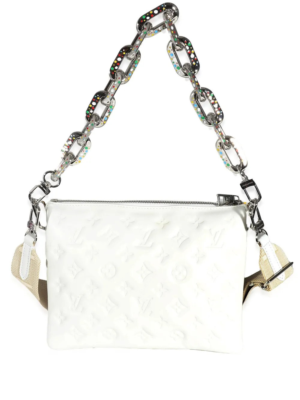 Louis Vuitton Pre-Owned x Yayoi Kusama 2023 Coussin PM shoulder bag - White | Farfetch Global