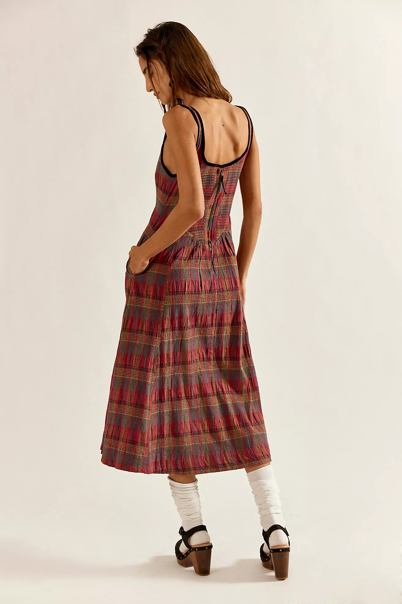 Freya Plaid Midi Dress | Free People (Global - UK&FR Excluded)