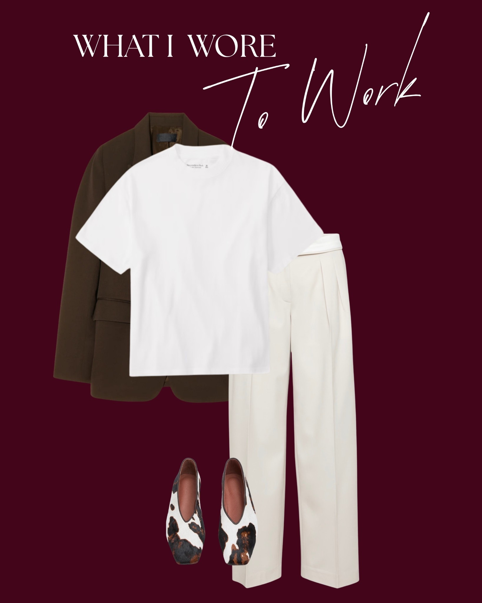 Thrifted blazer paired with a plain white tee from @abercrombie and exposed waistband trouser from @Aritzia. Finishing off with flats from Tony Bianco.

#LTKWorkwear #LTKMidsize #LTKootd