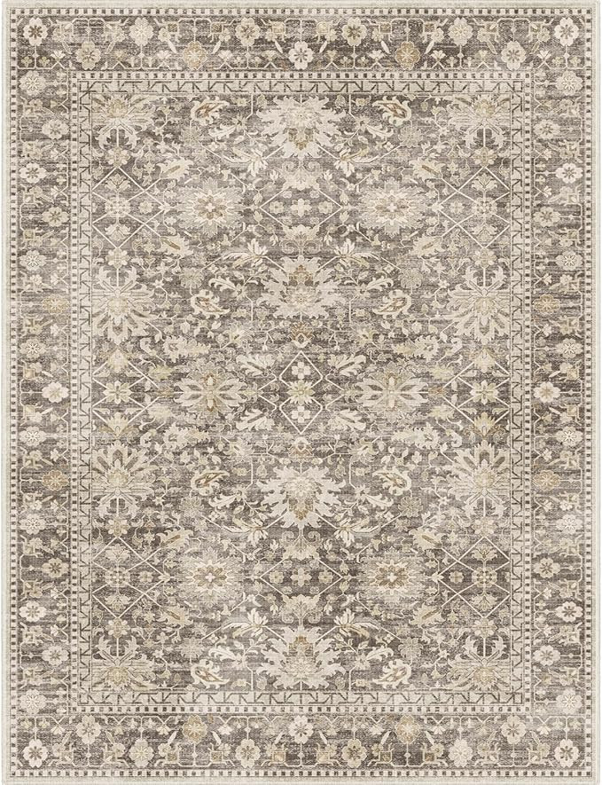 7X9 Area Rugs Machine Washable Rugs for Living Room Bedroom Hallway, Non Slip Indoor Soft Accent ... | Amazon (US)