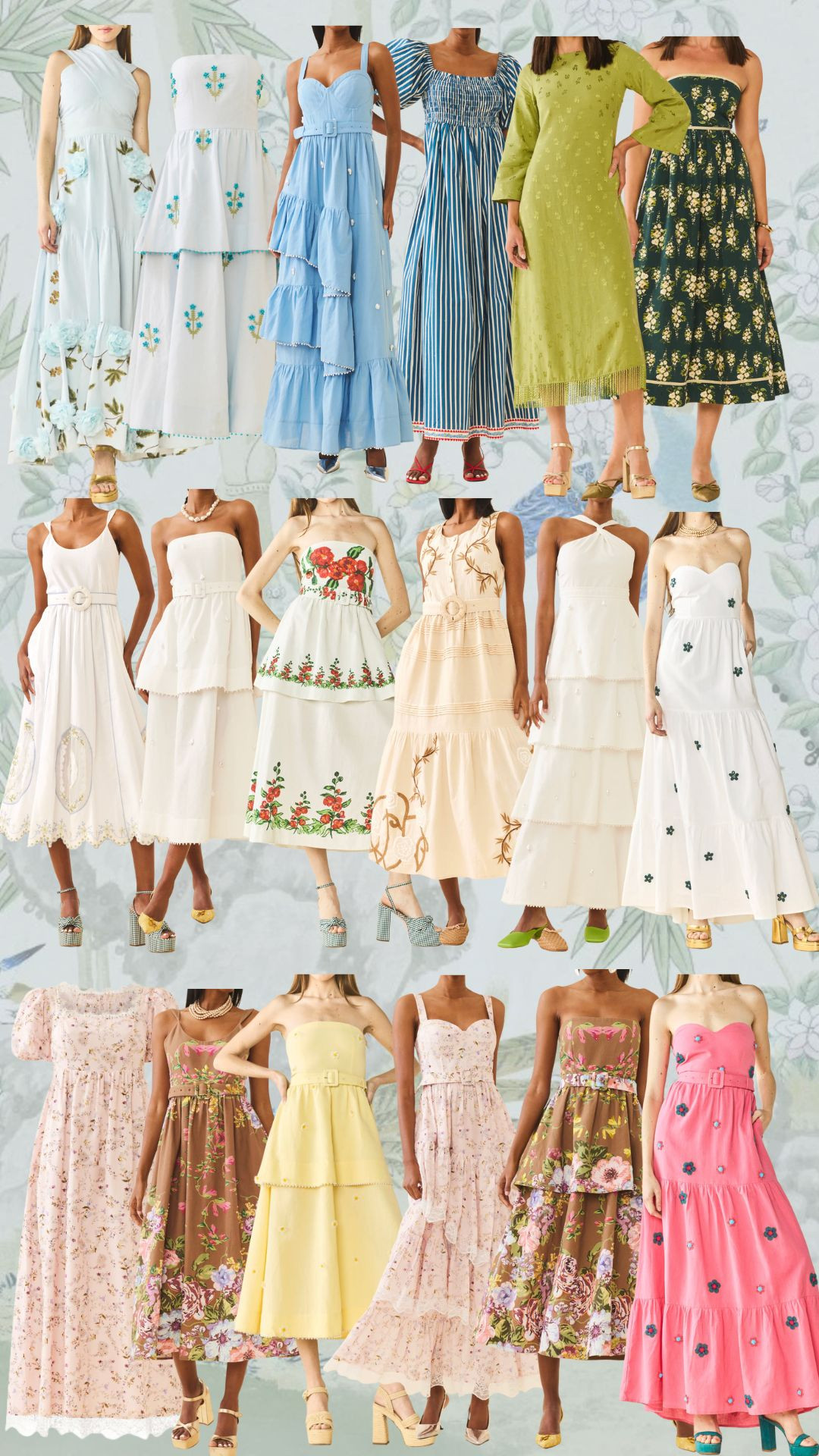 Everything is on sale for under $300! The perfect wedding guest, bridal, baby announcement and baby shower looks!  

 