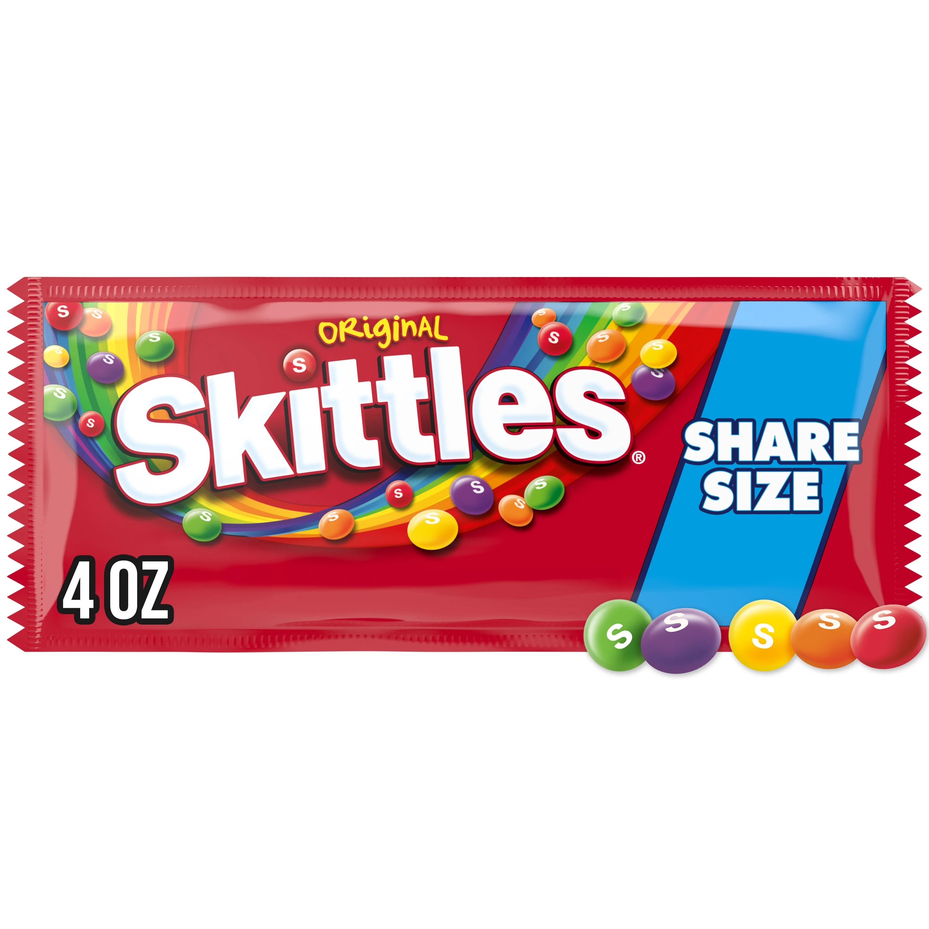 Skittles Original Chewy Candy, Share Size, 4 oz, Bag | Walmart (US)