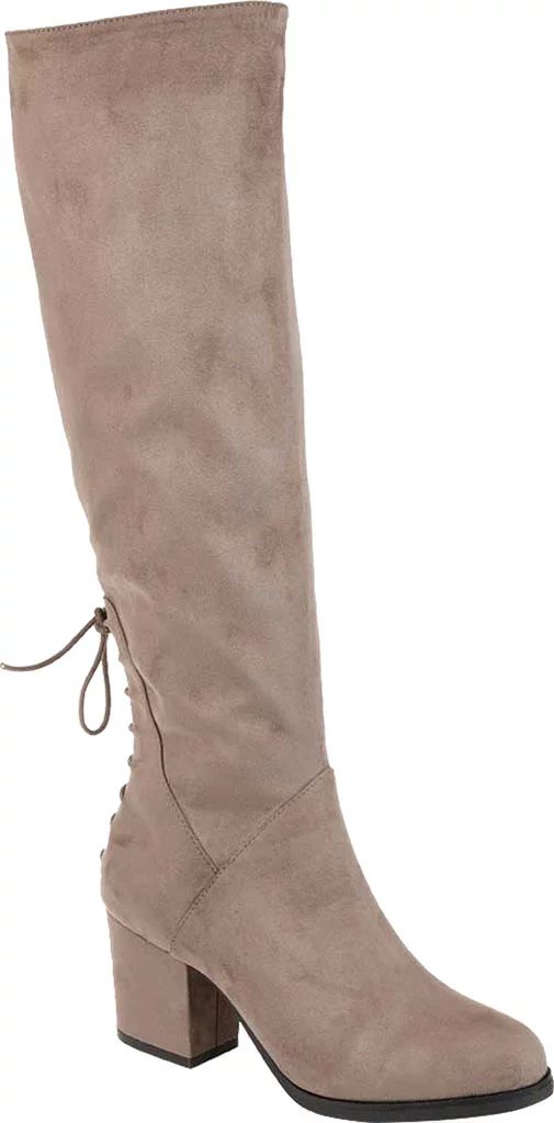 Women's Journee Collection Leeda Extra Wide Calf Knee High Boot Taupe Faux Suede 8.5 M | Walmart (US)