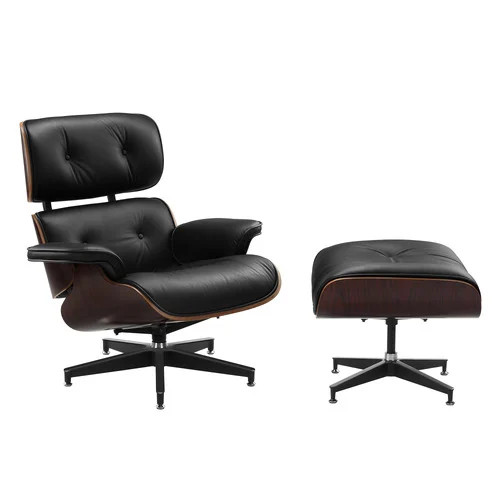 Eames Premium Replica Lounge Chair & Ottoman | Temple & Webster AU