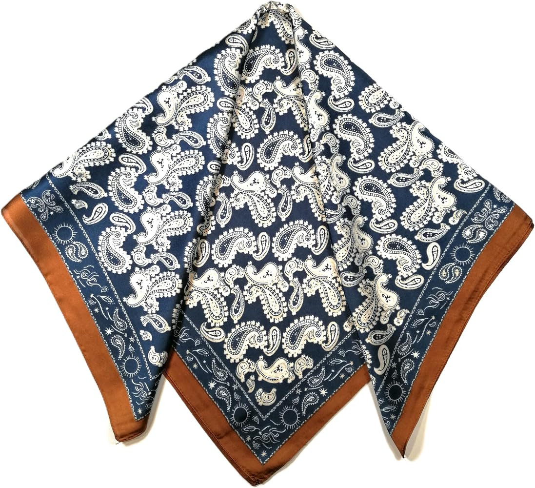 Shanlin Silk Feel Pattern Square Scarves 27" X 27" | Amazon (US)