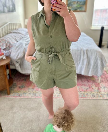 Loving this romper! Runs TTS- wearing a large comfortably.

#LTKfindsunder100 #LTKmidsize #LTKtravel