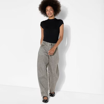 Women's Mid-Rise Barrel Jeans - Wild Fable™ | Target