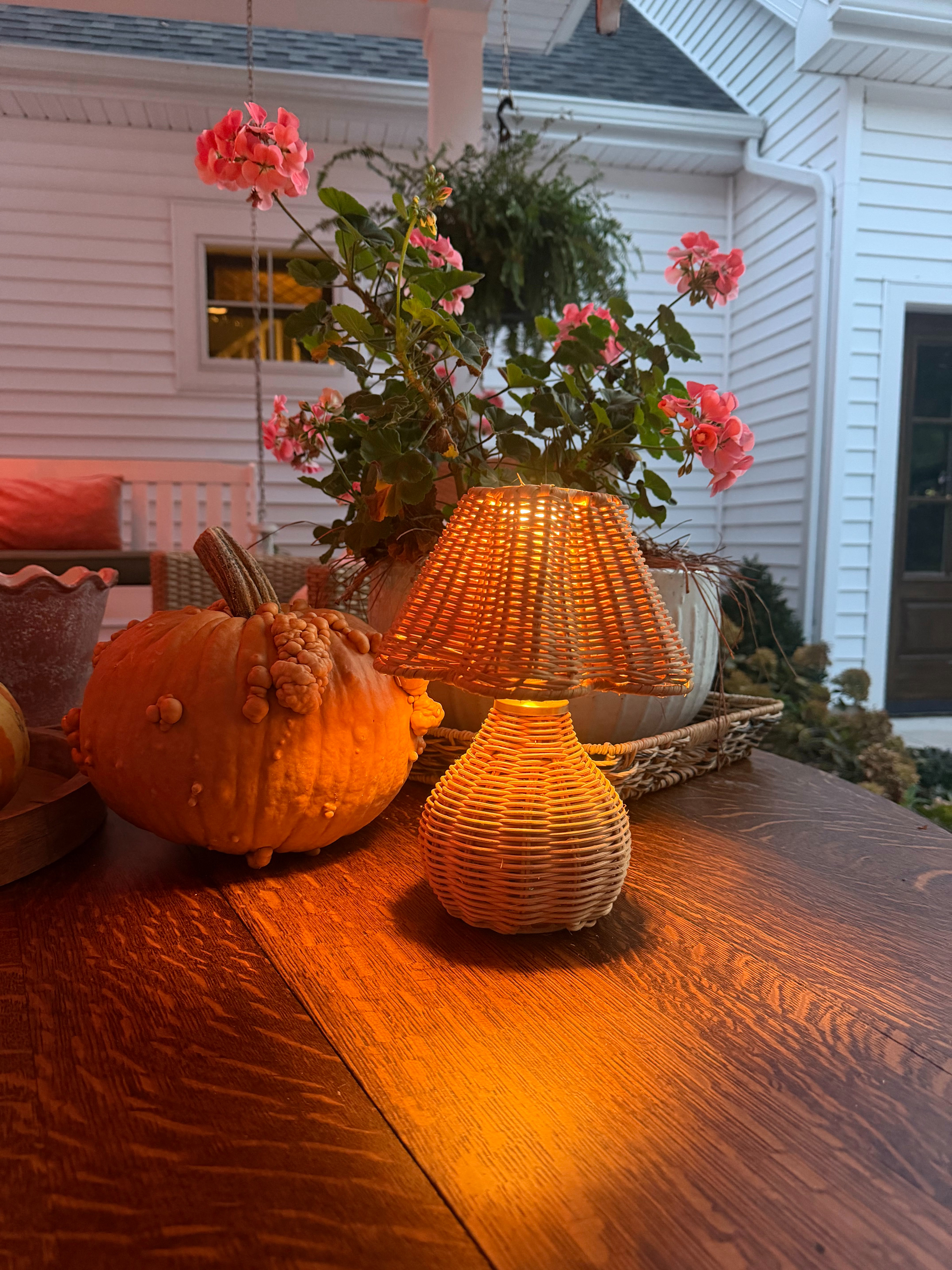 Here is another one of our front porch tabletop arrangements.  

 #LTKSeasonal #LTKHome