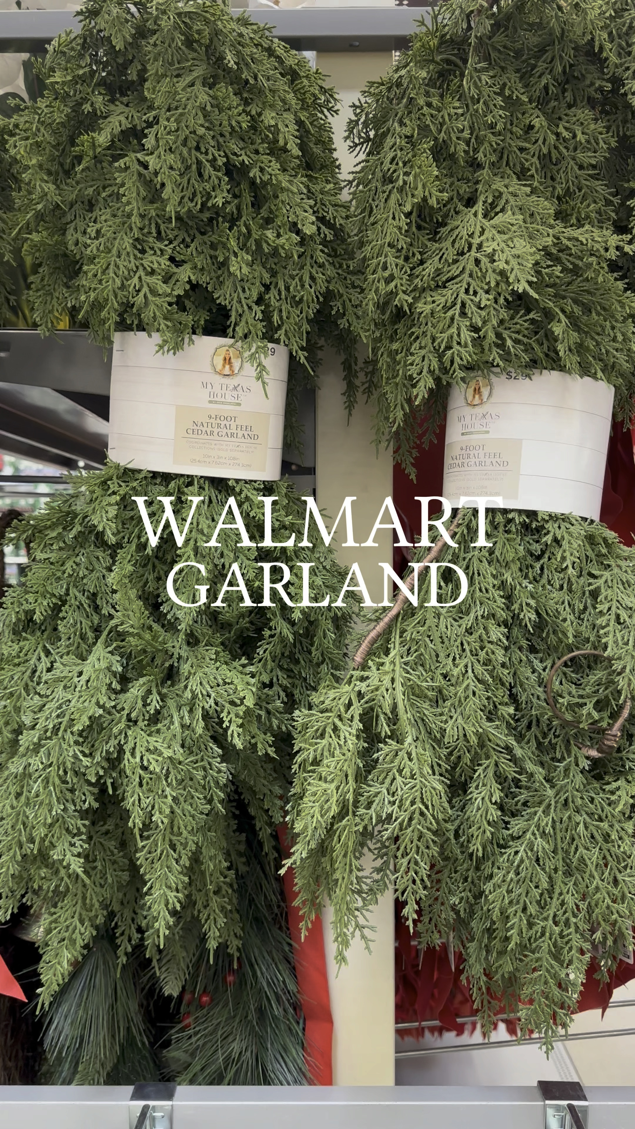 My Texas House Garland. Follow @farmtotablecreations on Instagram for more inspiration.

This beautiful garland found at Walmart is beyond beautiful and such a great price point. High sell out risk! 

#Walmart #walmartchristmas #christmasgarland #viralgarland #christmasdecor 

#LTKVideo #LTKHome #LTKFindsUnder50