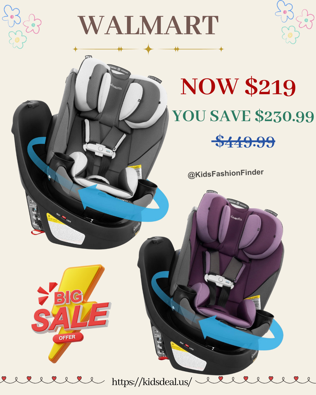 💜🍼 Game-changing rotating car seat for growing babies!

Little ones grow FAST — and constantly lifting them in and out of a car seat can be tough on your back. This Gold Revolve360 Slim 2-in-1 Rotational Car Seat is a lifesaver! 

It rotates for easy access and works from newborn up to 65 lbs, covering two major stages in one seat. 🙌✨

Now 52% OFF at Walmart — the best price right now!

#Revolve360 #RotatingCarSeat #BabyGearMustHave #WalmartDeals #CarSeatSale #MomLife #BackSaver #BabyEssentials 🍼💜✨ 

 

#LTKmomlife #LTKSaleAlert #LTKBaby