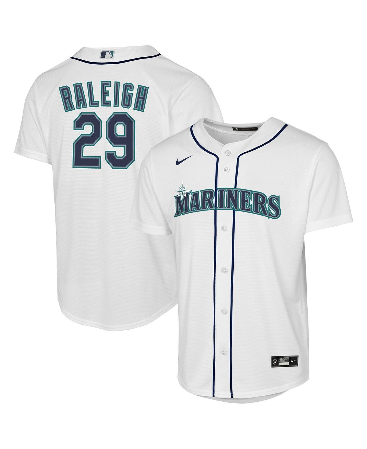 Nike Big Boys and Girls Cal Raleigh White Seattle Mariners Home Replica Jersey - White | Macy's