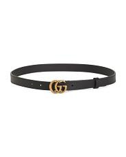 Made In Italy Leather G G Marmont Thin Belt | TJ Maxx