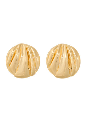 The Chloé Pleats clip-on drop earrings | Harvey Nichols