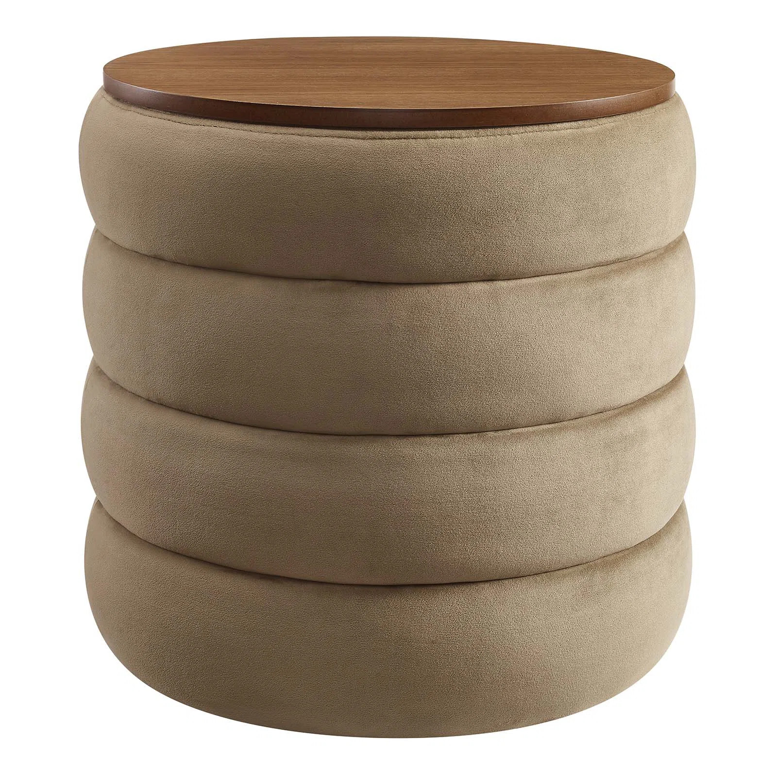 Modway Mezzo 17.3" Wide Velvet Round Storage Ottoman | Wayfair | Wayfair North America