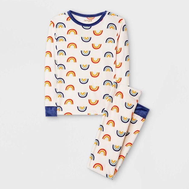 Kids' 2pc Rainbow Print Pajama Set - Cat & Jack™ | Target