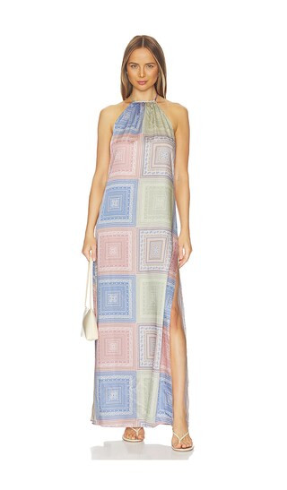 Samantha Dress in Pastel Tiles | revolve vacation | resort looks | resort outfits  | Revolve Clothing (Global)