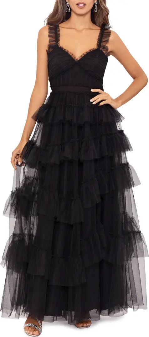 Tiered Ruffle Tulle Gown | Nordstrom