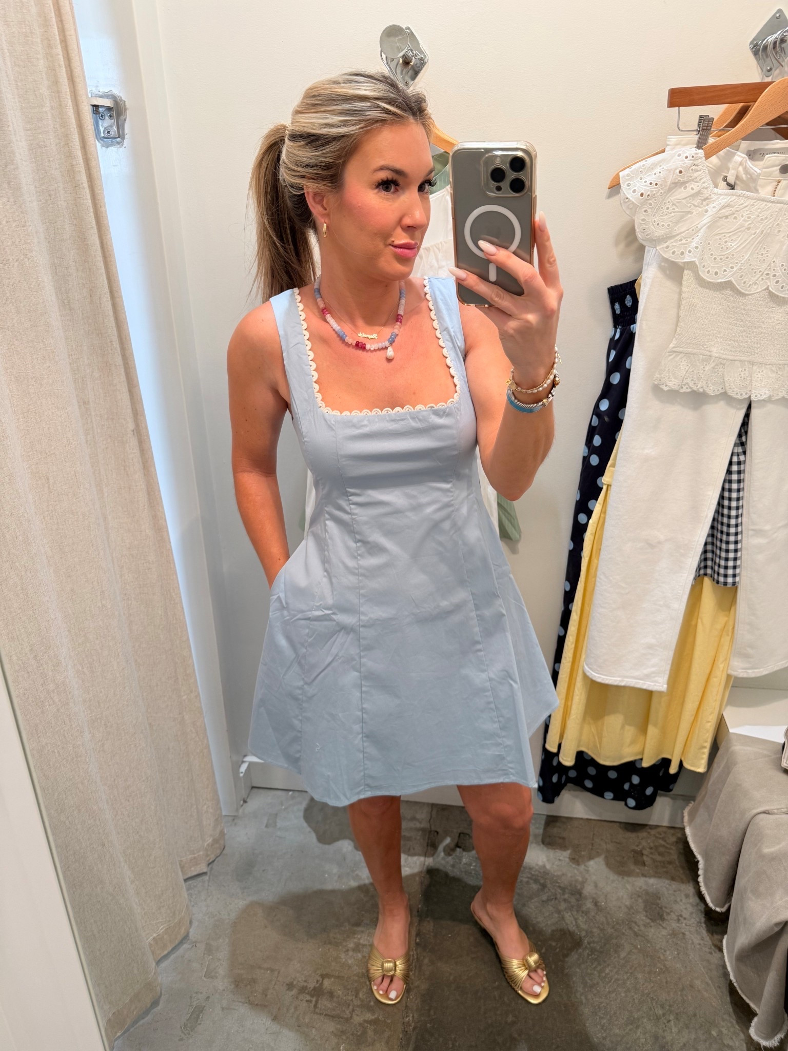 Pretty spring dress. Wearing size small. 
Dress would also be perfect for a baby shower, vacation, or brunch. 

#Springstyle #springdresses #springfit #babyshowerdress #brunchdress #vacationdress #vacationstyle #hightea #strawberrypicking  


#LTKSeasonal #LTKootd #LTKOver40