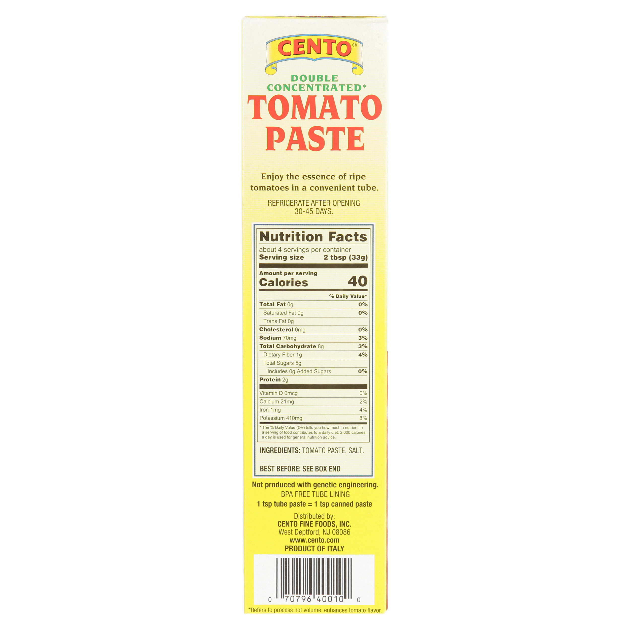 Cento Tomato Paste, Tube, 4.56 Oz | Walmart (US)