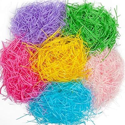 Amazon.com: HOOJO 11.3oz (320g) Easter Grass Recyclable Shred Paper with 6 Colors for Easter Gift... | Amazon (US)