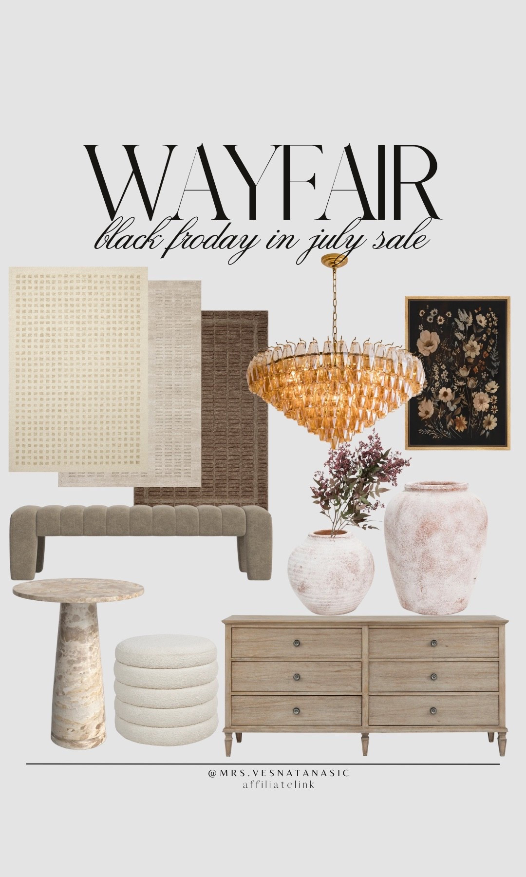 Wayfair’s Black Friday sale in July!

 @wayfair #wayfairfinds #livingroom #diningroom #rugs #bedroom #dresser #wayfair #vase #jossandmain #lighting #chandelier #wallart #neutralhome 

#LTKHome #LTKSaleAlert #LTKSeasonal