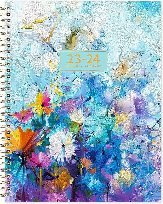 2023-2024 Monthly Planner/Calendar - Monthly Planner 2023-2024 with Two-Side Pocket, January 2023... | Amazon (US)