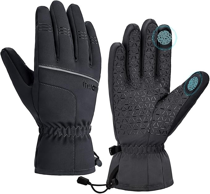 ihuan Winter Waterproof Skiing Gloves for Men & Women, Cold Weather Thermal Gloves with Touchscre... | Amazon (US)
