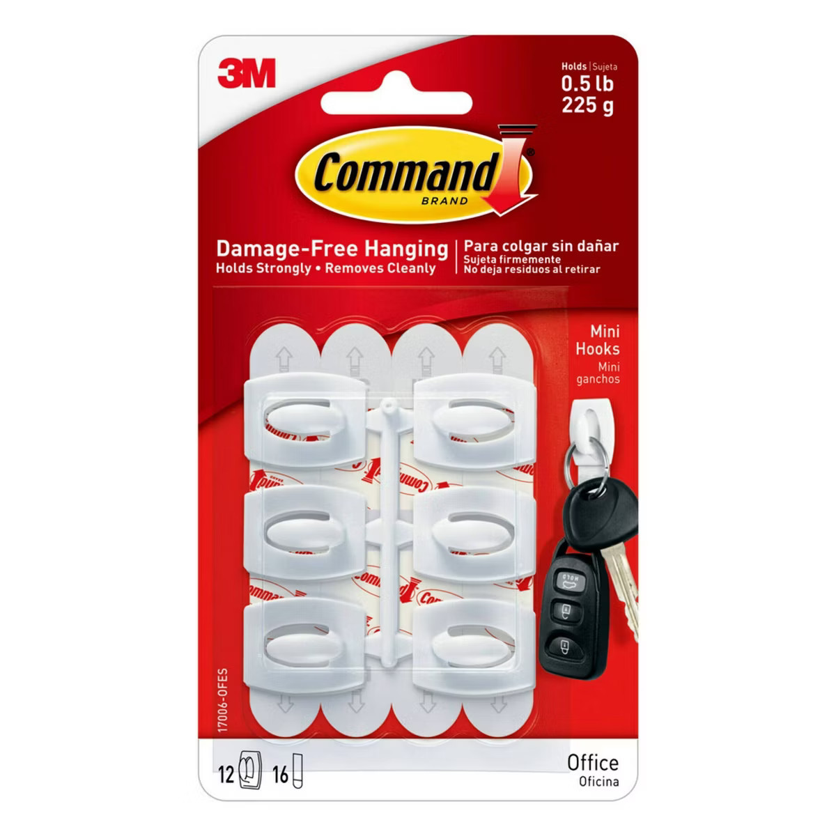 6ct 3M Command Hooks (Mini) - White | Target