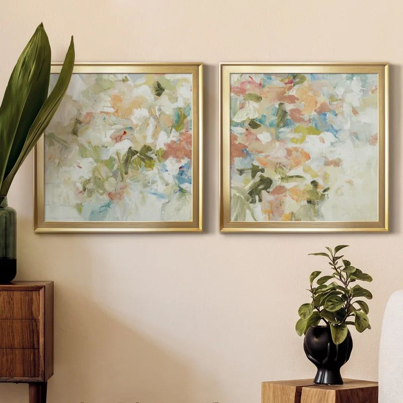 Floral Blush II On Canvas 2 Pieces Painting | Wayfair North America