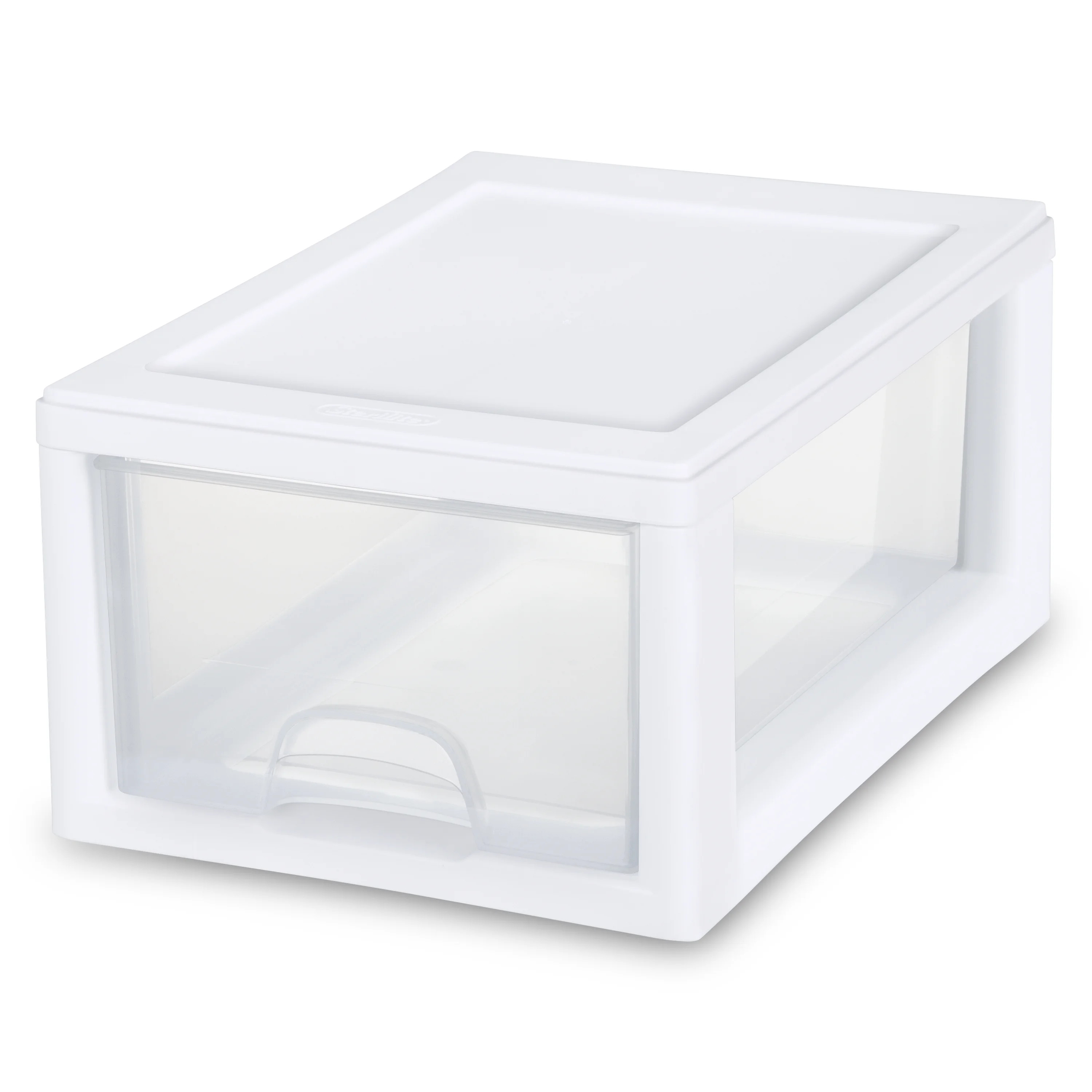 Sterilite 1.5 Gallon Stacking Plastic Drawer Chest, White | Walmart (US)