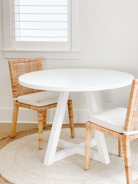 Ready for decor! Our small carriage house dining room doesn’t have a lot of space but this budget-friendly round dining table, rattan dining chairs, and round white jute rug are perfect for the space!
.
#ltkhome #ltksalealert #ltkseasonal #ltkstyletip #ltkfamily

#LTKsalealert #LTKhome #LTKSeasonal