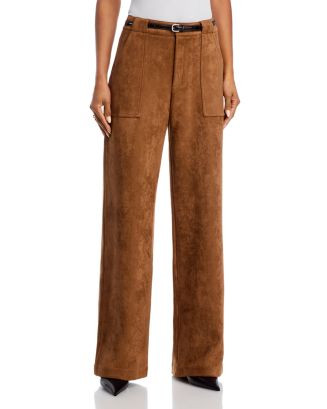 AQUA Faux Suede Pants | Bloomingdale's Women | Bloomingdale's (AU)