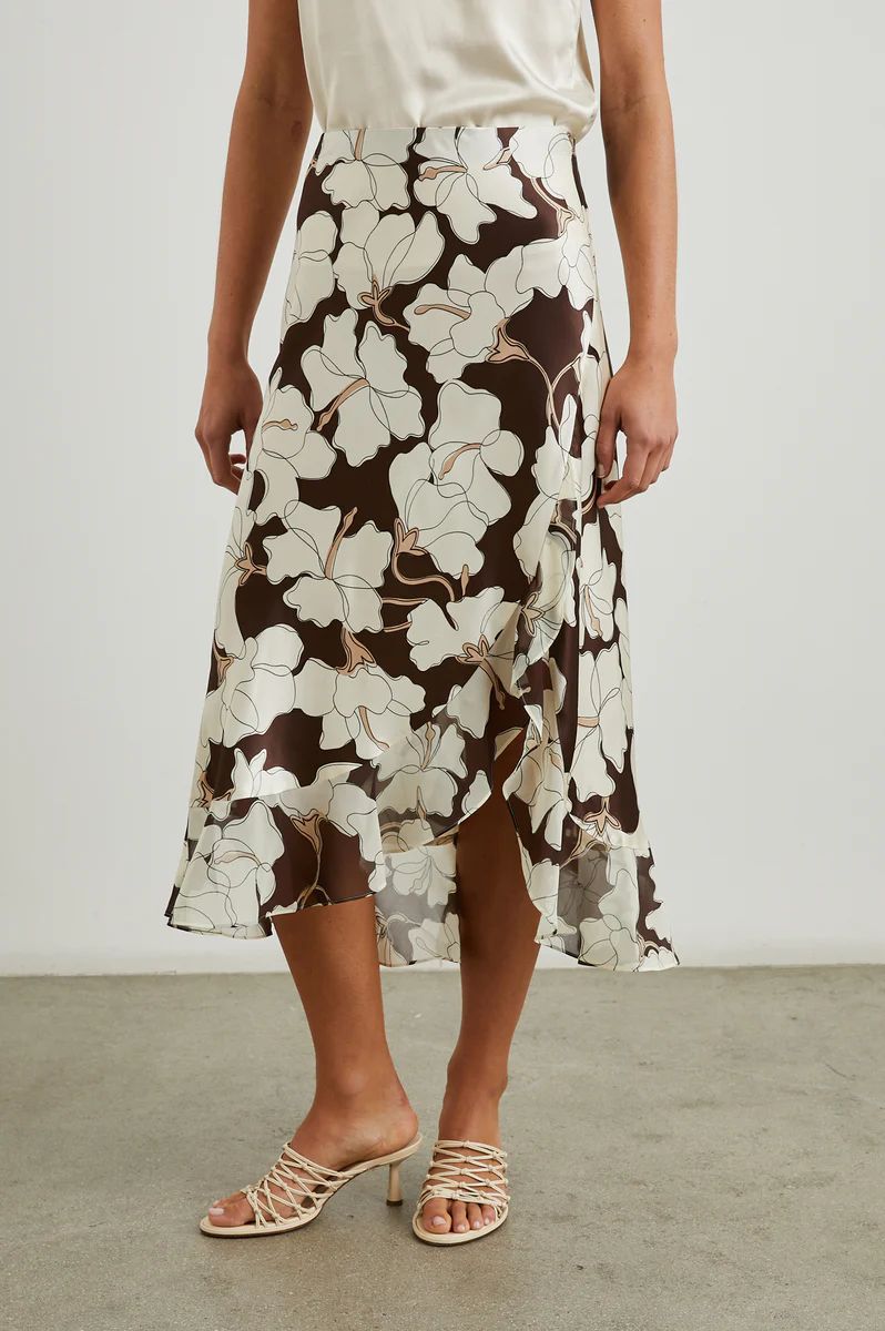 ADIA SKIRT - MOCHA FLORAL | Rails