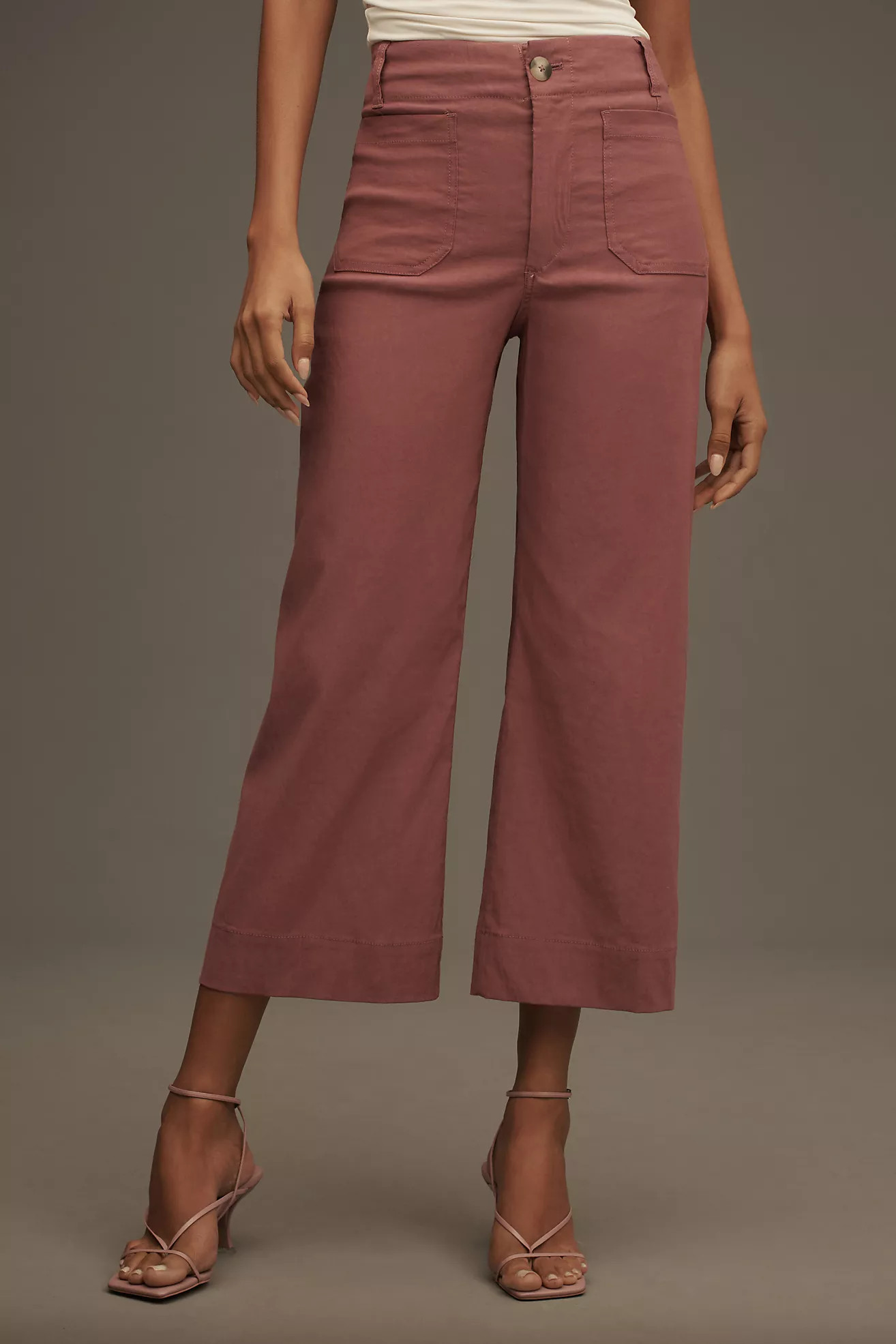 The Colette Cropped Wide-Leg Pants by Maeve | Anthropologie (US)