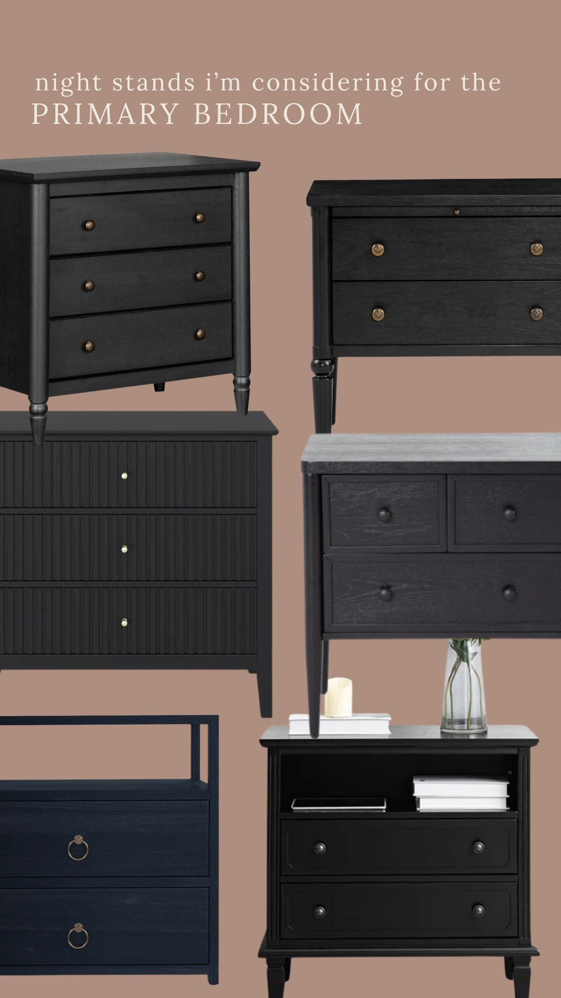 I’m looking for a modern black nightstand with curves! 

#LTKHome