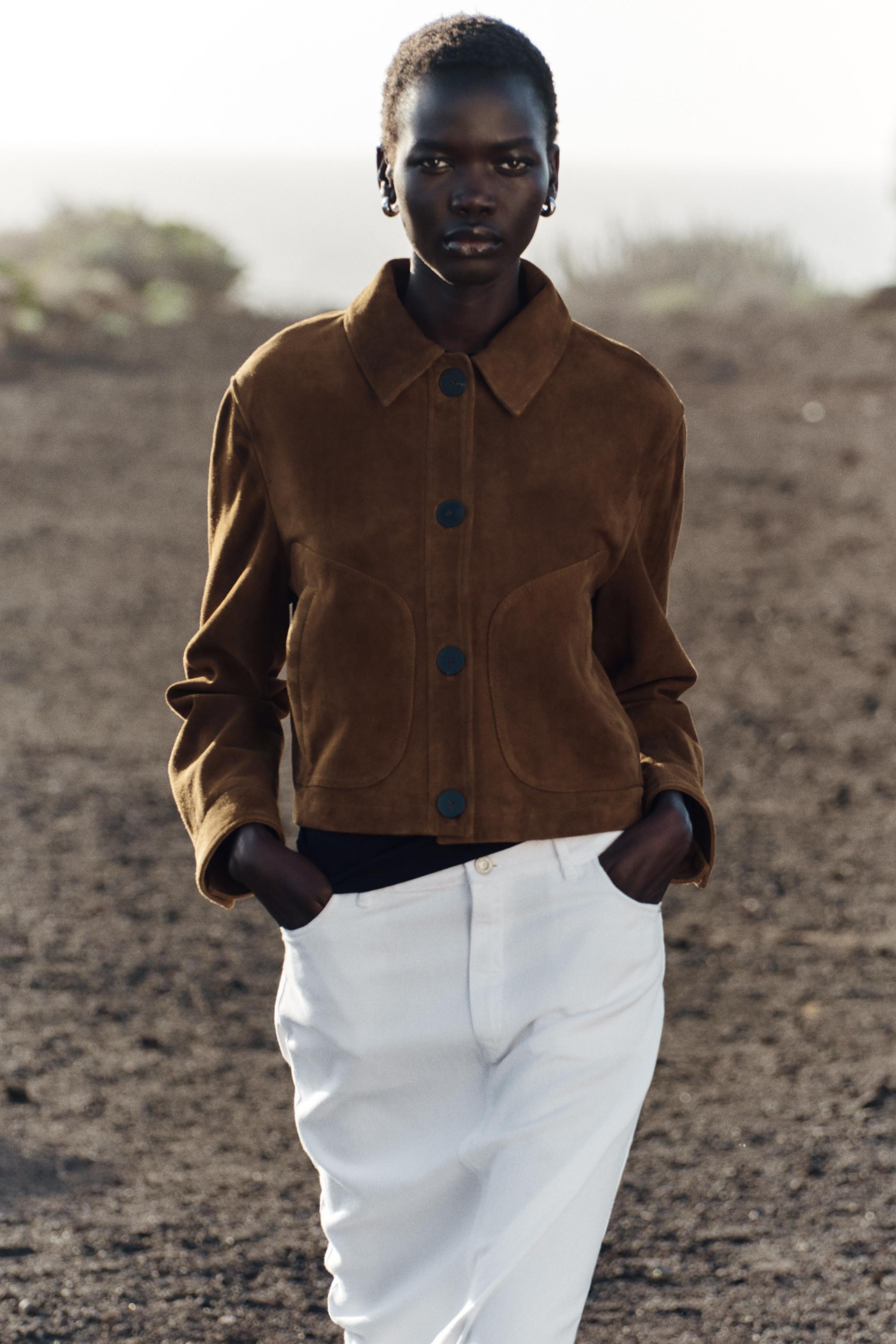 100% SUEDE LEATHER JACKET | Zara UK