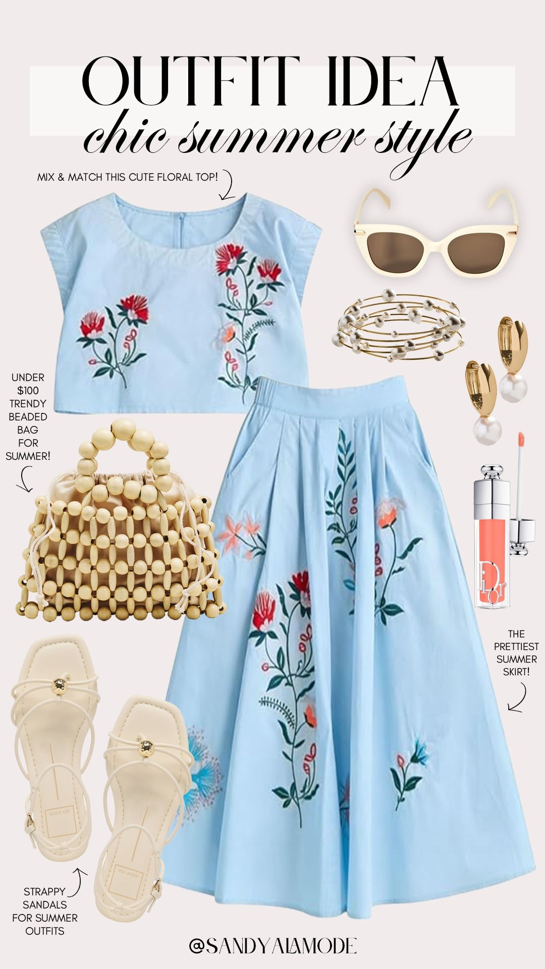 Elevated summer outfit idea. Amazon fashion. Amazon matching summer set. Anthropologie beaded summer handbag. Floral summer skirt set.

#LTKootd #LTKSeasonal #LTKgrwm
