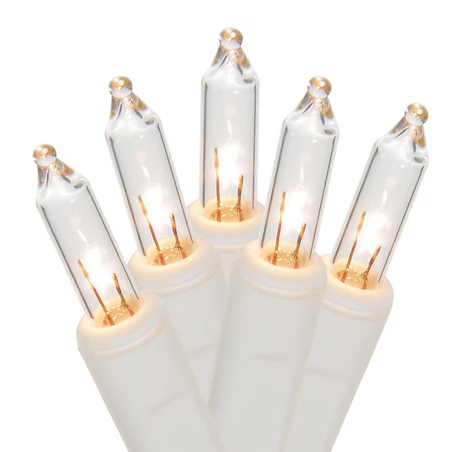 Holiday Living 100 -Count 20.62-ft White Incandescent Plug-In Christmas String Lights | Lowe's