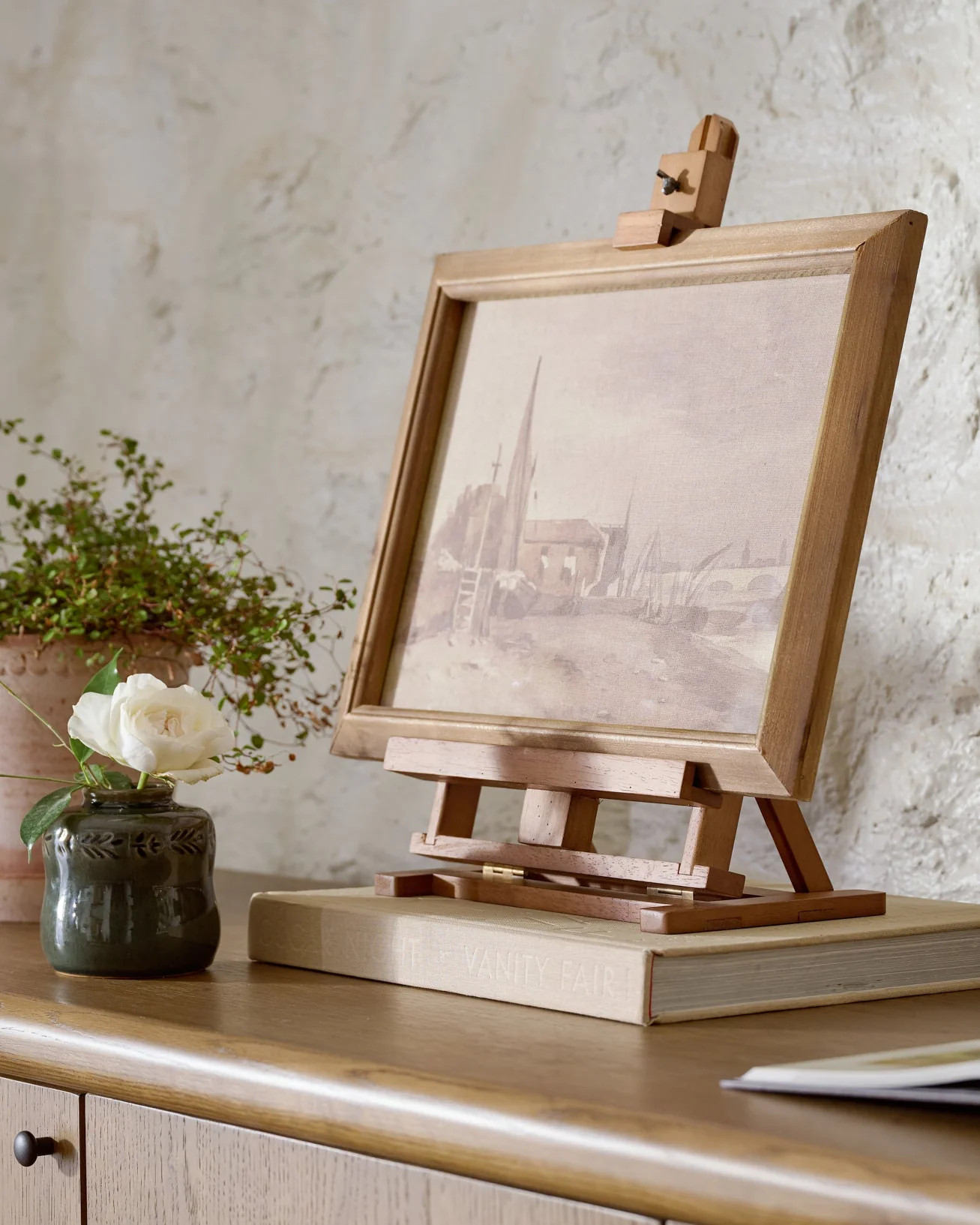 Antique Inspired Wooden Display Easel | Magnolia