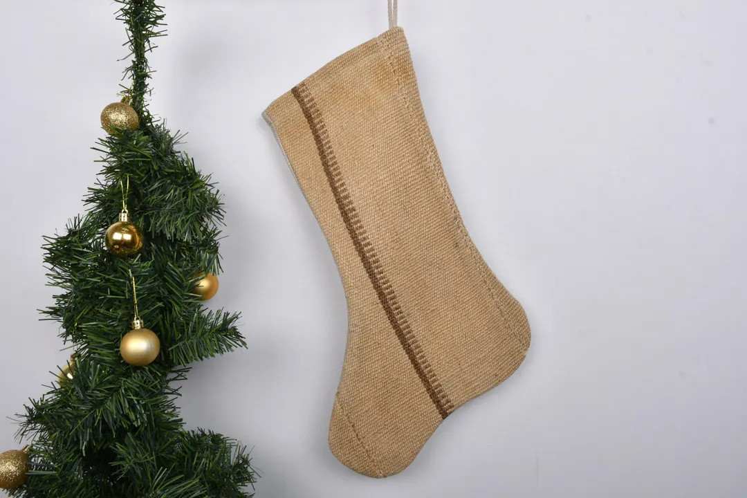 Kilim Christmas Stocking, Handmade Stocking, Unique Holiday Decor, Personalized Stocking - Etsy | Etsy (US)