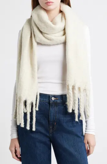 Cozy Sparkle Fringe Scarf | Nordstrom
