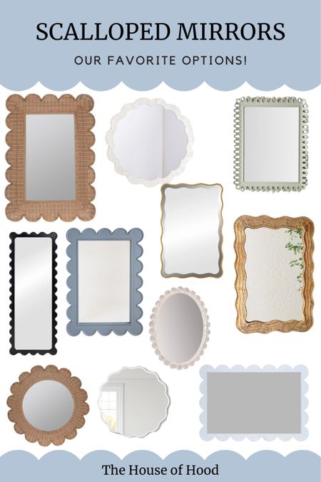 Our favorite scalloped mirrors! Sharing so many great styles and inspo over on the blog! 

#LTKHome #LTKStyleTip