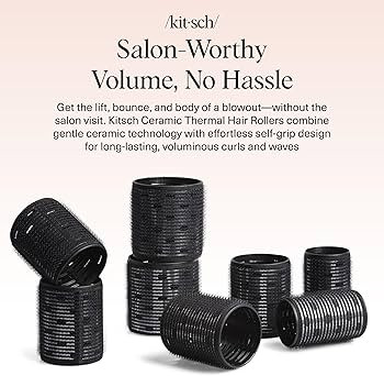 Kitsch Keramische Thermo-Haarklemmer für kurze Haare - Verschiedene Klett-Haar-Roller, Haar-Roll... | Amazon (DE)