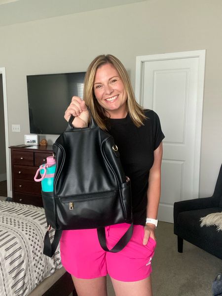 GRWM comfy mom edition 

Comfy shorts, fitted black tee and a backpack/diaper bag.

#LTKstyletip #LTKunder50 #LTKSeasonal